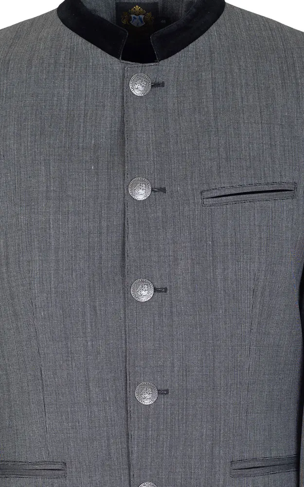 Janker Antonio, schwarz/grau gemustert