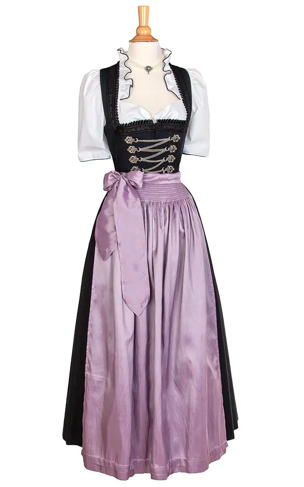 Schürze Taft, hellflieder