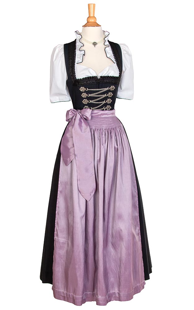 Schürze Taft, hellflieder