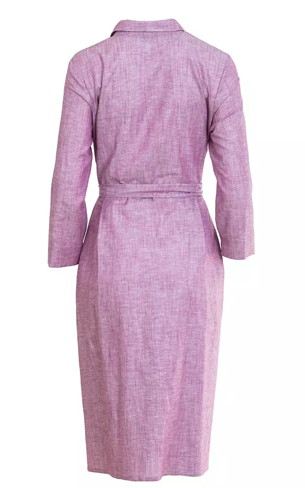 Kleid mit Biesen, beere