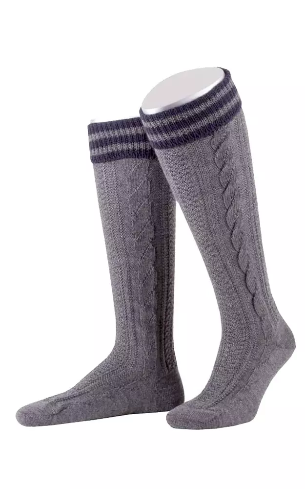 Kniestrümpfe L8995R, anthrazit/marine