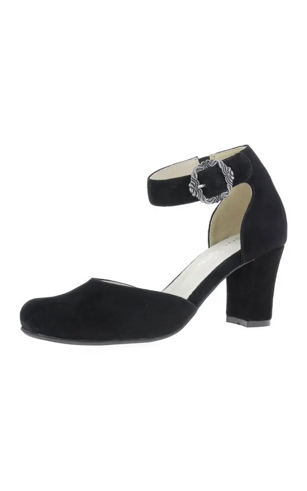 Velours-Schuhe 3007835002, schwarz