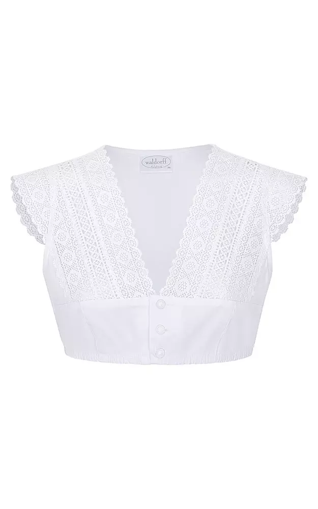 Dirndlbluse 6416, weiß