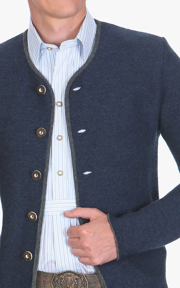 Strickjacke Simon 83114, blau