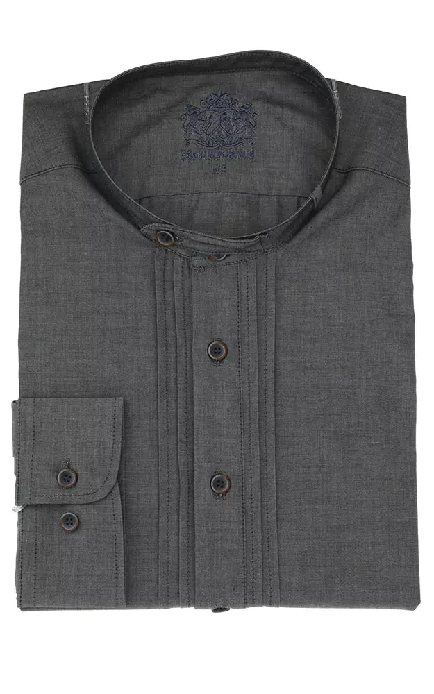 Hemd 241 1118, mittelgrau - Slim fit