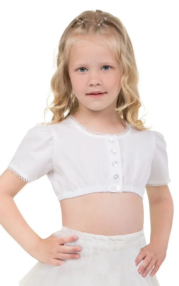 Kinderbluse Nena, weiß