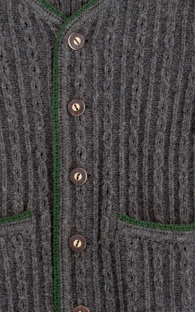 Kinder-Strickjacke SCM44, anthrazit