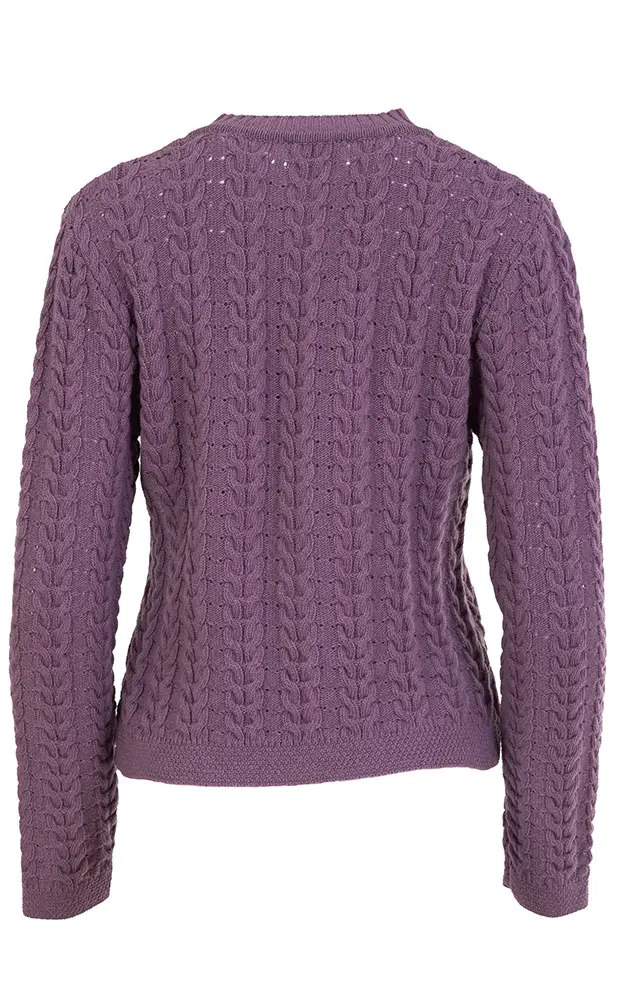 Strickjacke Jana, brombeer