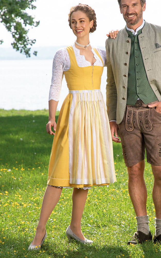 Blusendirndl Goldtal, mit Schürze