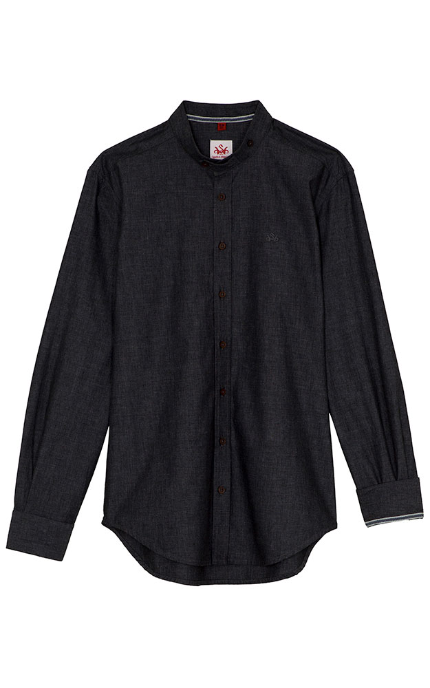 Hemd Edertal, dunkelgrau SK - Slim fit