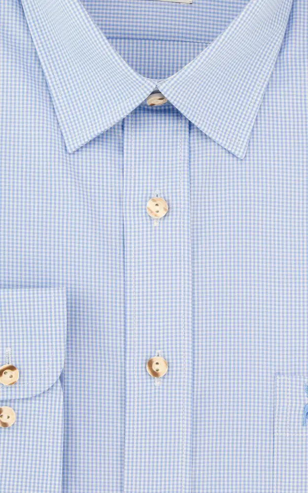 Hemd Rainer, # hellblau/weiß