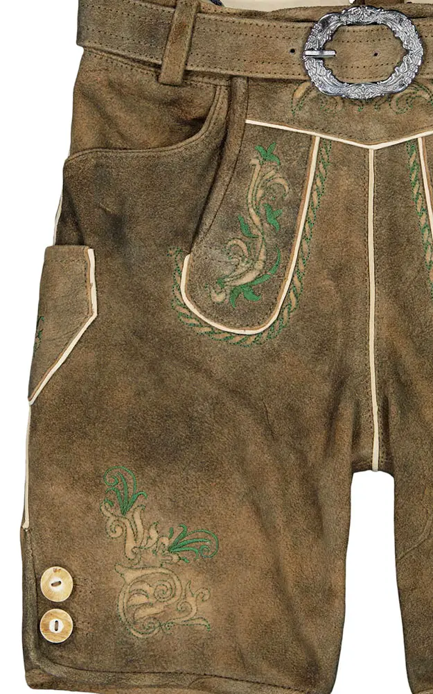 Kinder-Lederhose Hirzberg, mit Gürtel