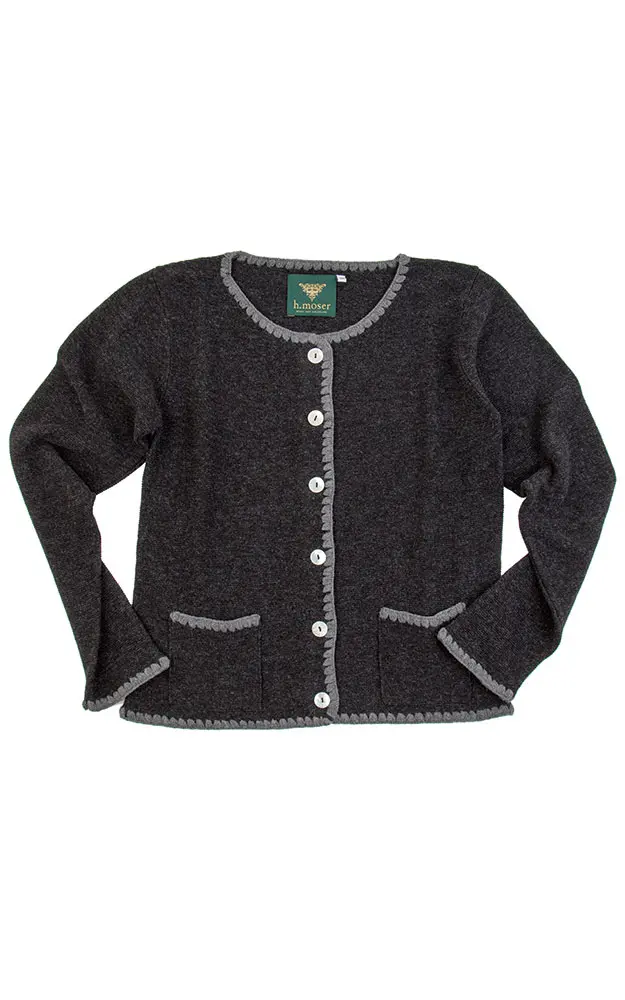 Strickjacke 22004, anthrazit