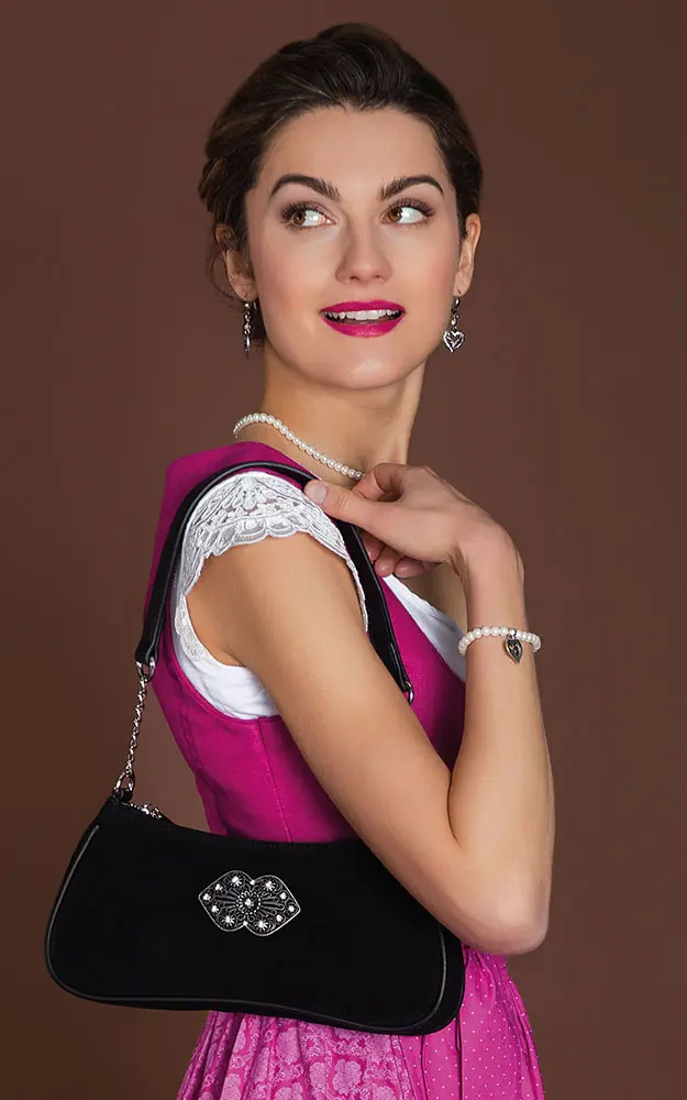 Trachtentasche Lissy, schwarz