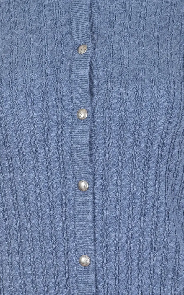 Strickjacke Reit, blau