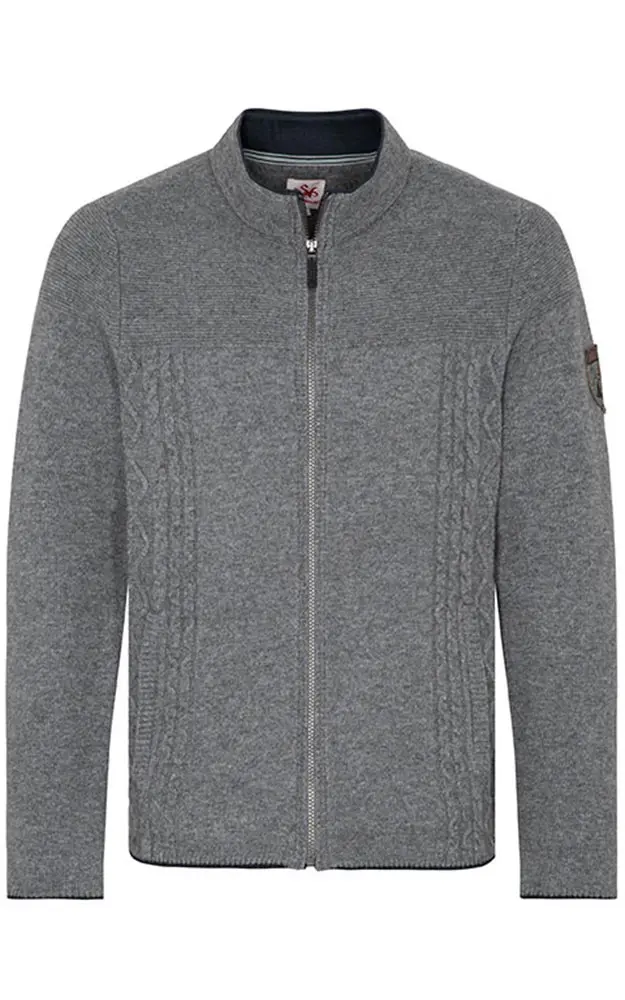 Strickjacke Rogan, hellgrau