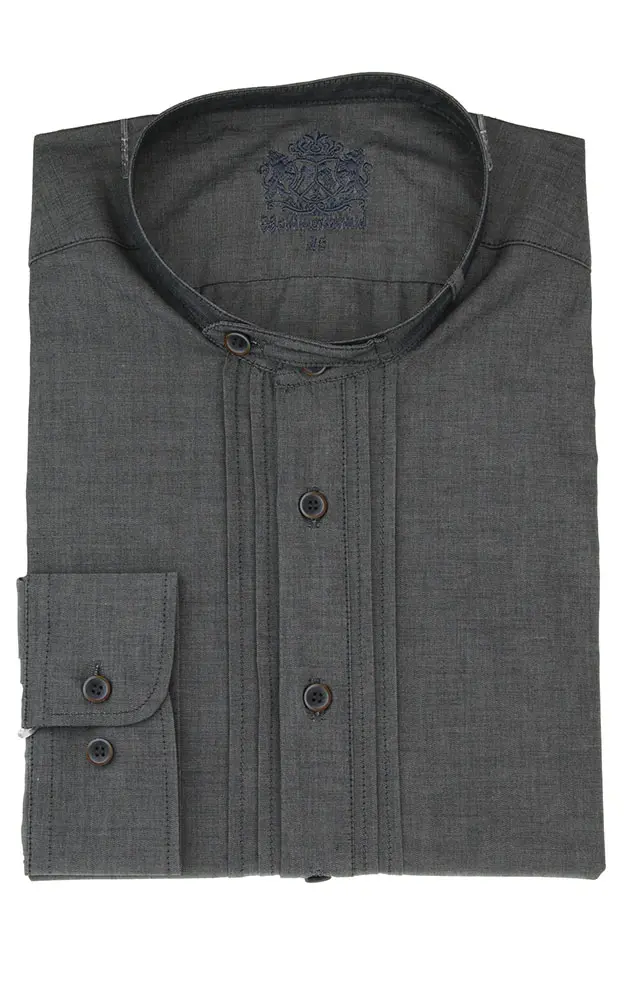 Hemd 241 1118, mittelgrau - Slim fit