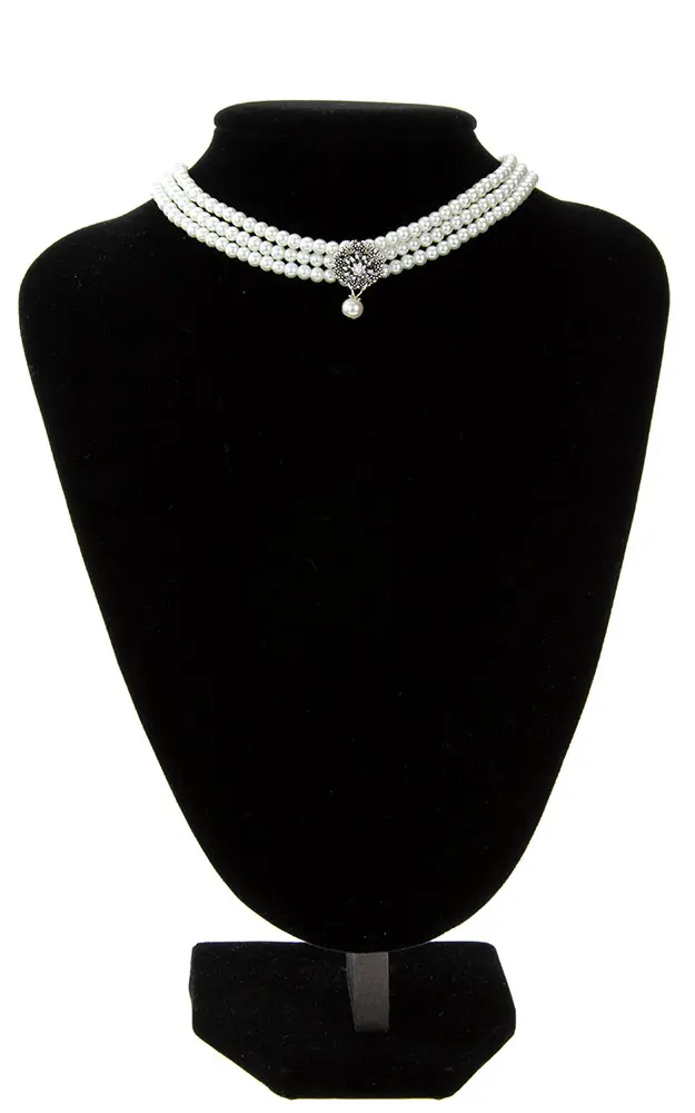 Kette 48322-1, Perle weiß