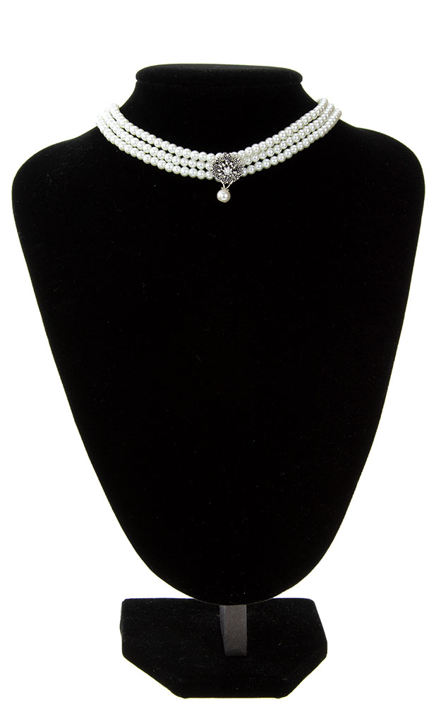 Kette 48322-1, Perle weiß