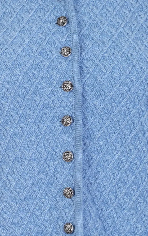 Strickjacke, hellblau