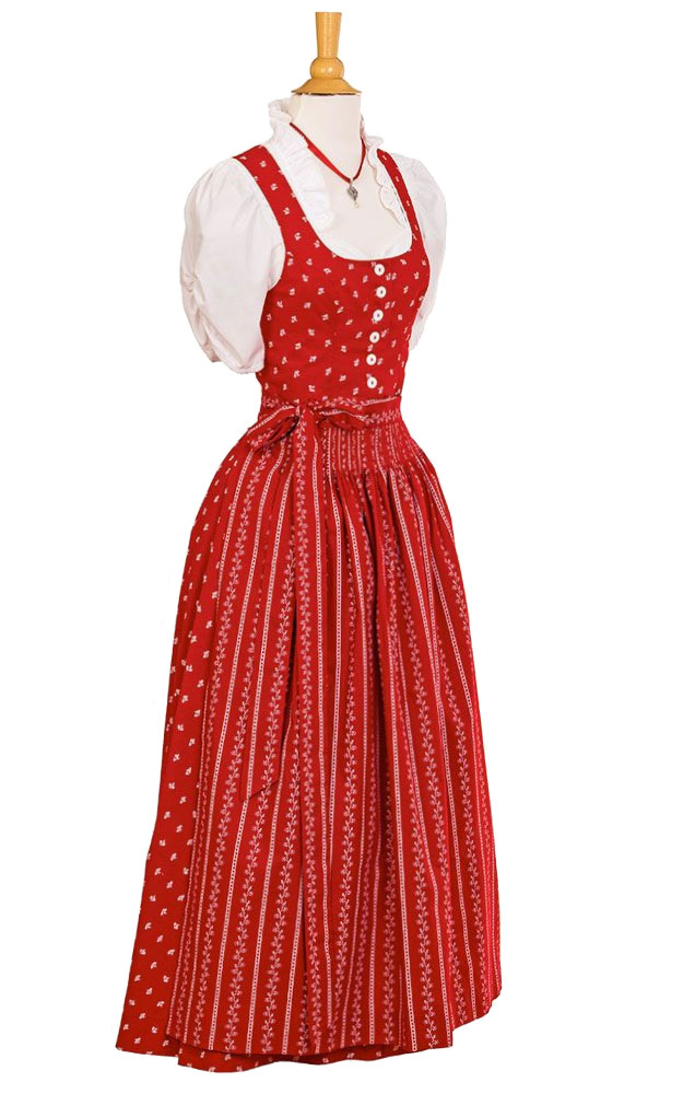 Blusendirndl Lindensee /E rot, ohne Schürze