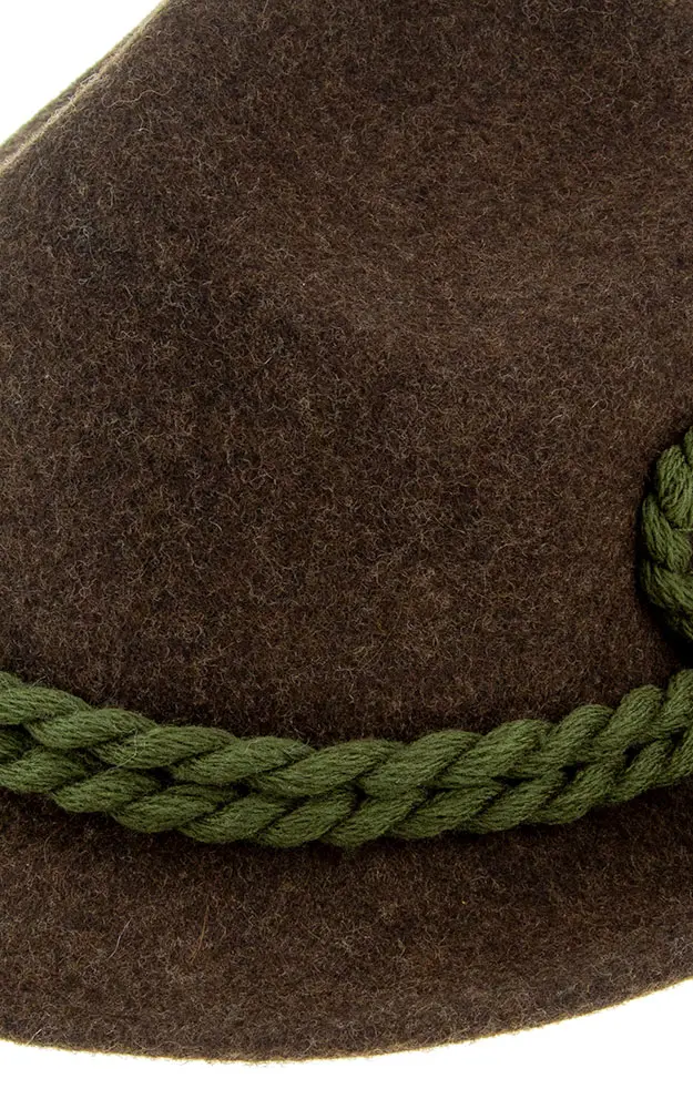 Kinderhut 43, braun meliert