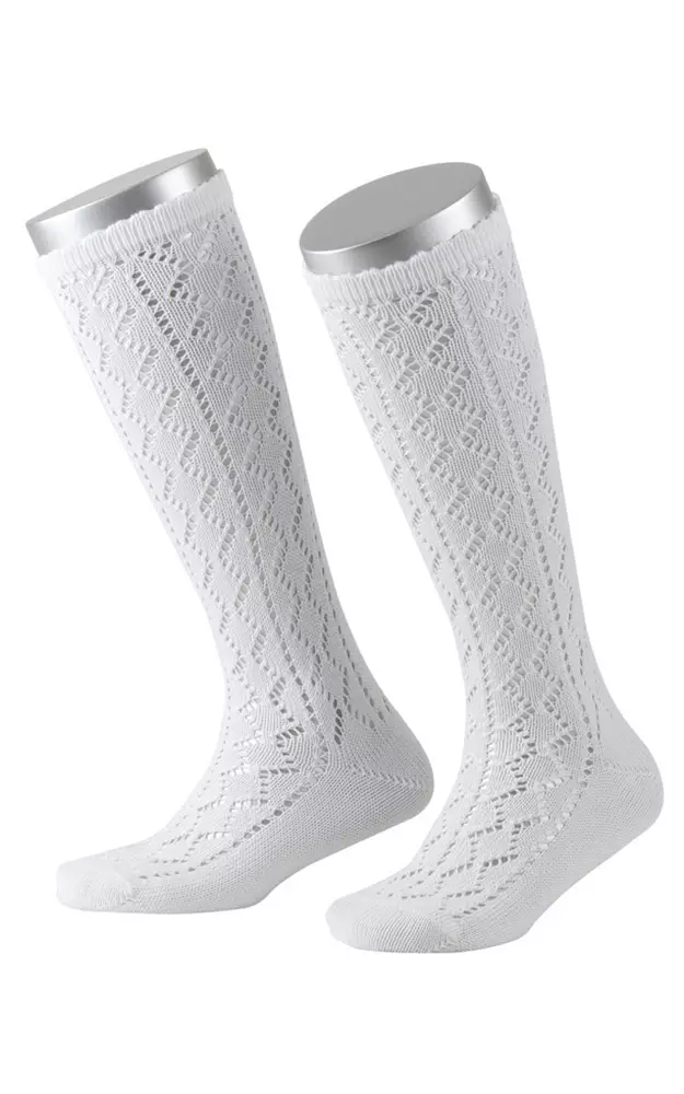 Kinderkniestrümpfe 380, weiß