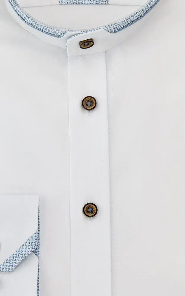 Hemd 3012, weiß/blau SK - Slim fit