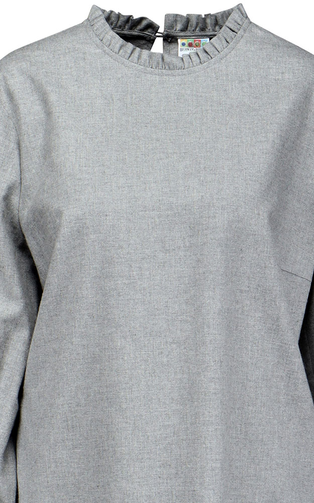 Trachtenbluse 32645, hellgrau