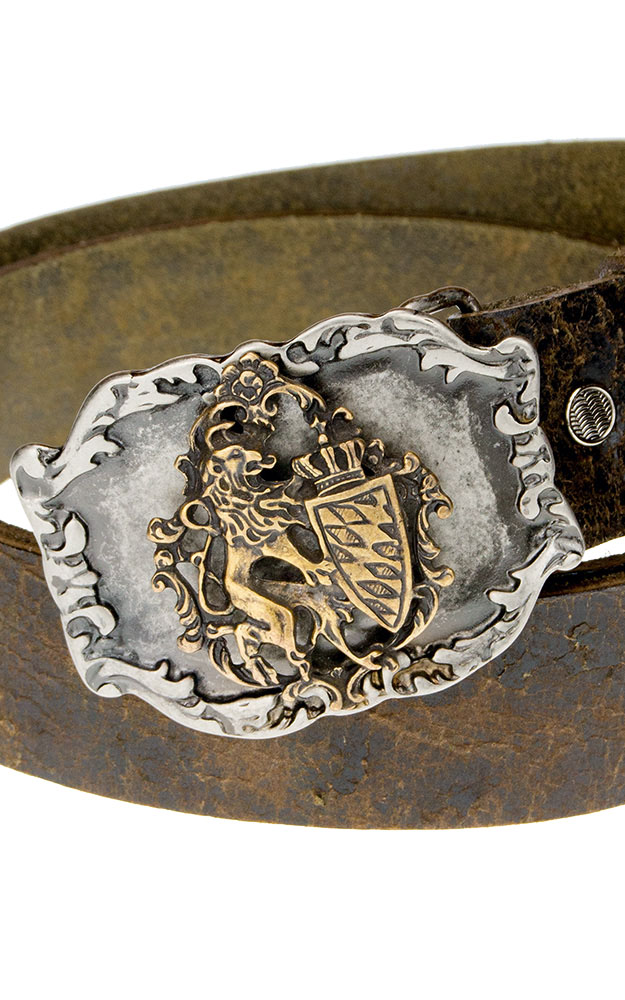 Herrengürtel Nr. 69 Löwe m. Wappen