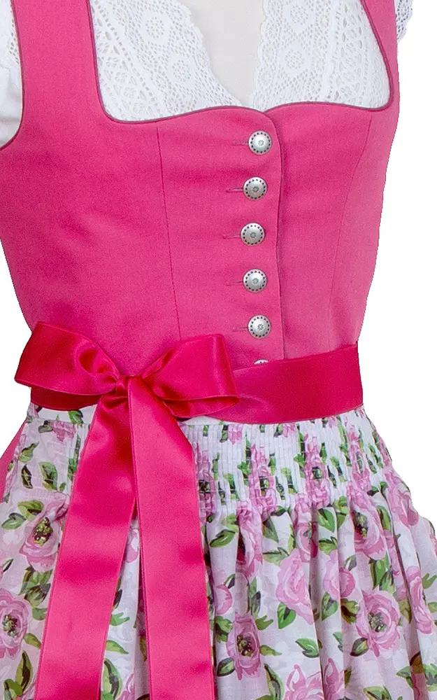 Blusendirndl Birnbach /E pink, mit Schürze