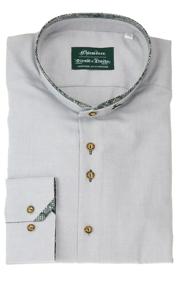 Hemd 3004 19103, grau - Slim fit