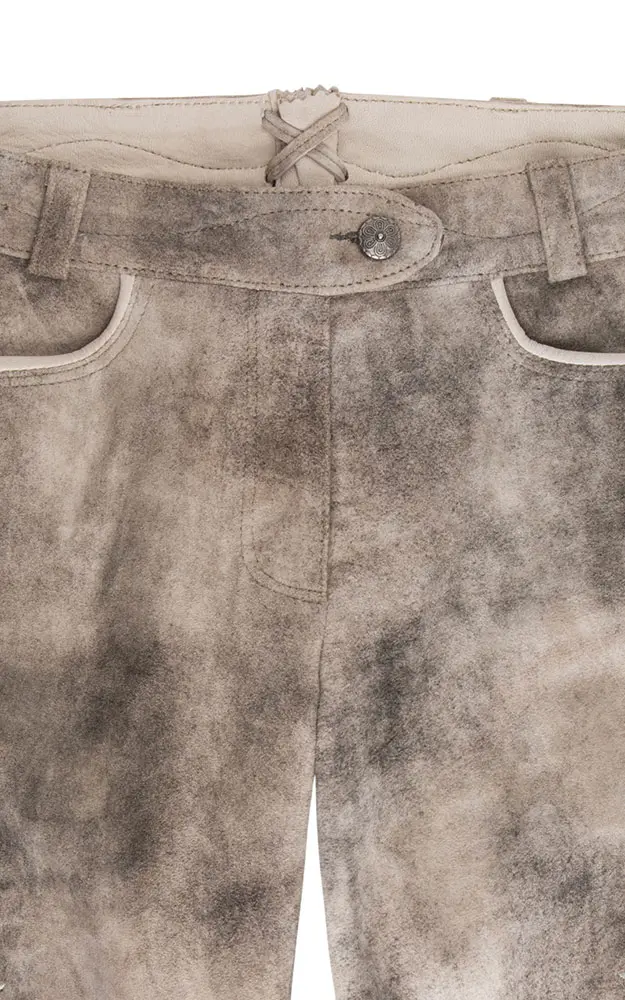 Damenlederhose Flummi, beige