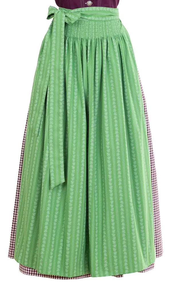 Schürze Streifen Extra, apfelgrün