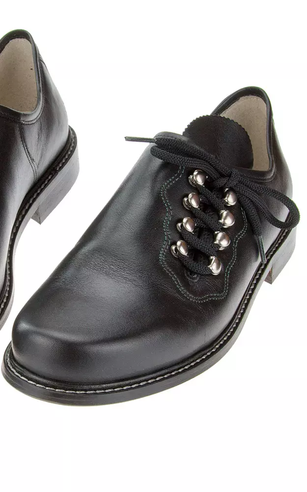 Haferlschuhe Plattler 1761-1100, schwarz