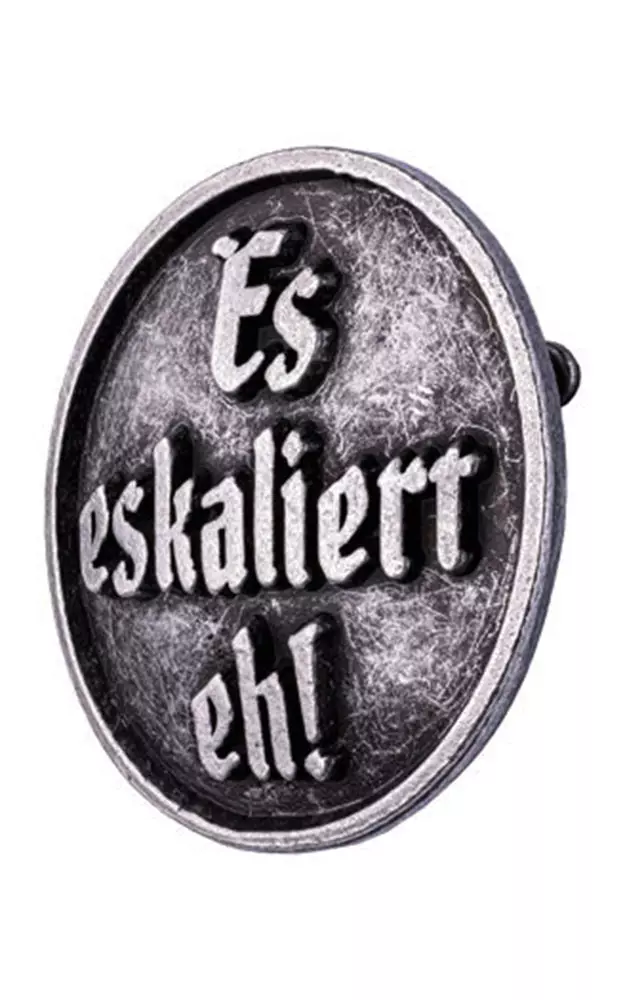 Ansteck-Pin Tradition - Es eskaliert eh!