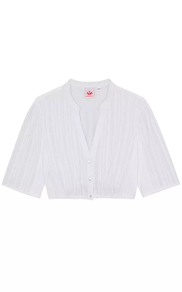 Dirndlbluse Graupe, weiß