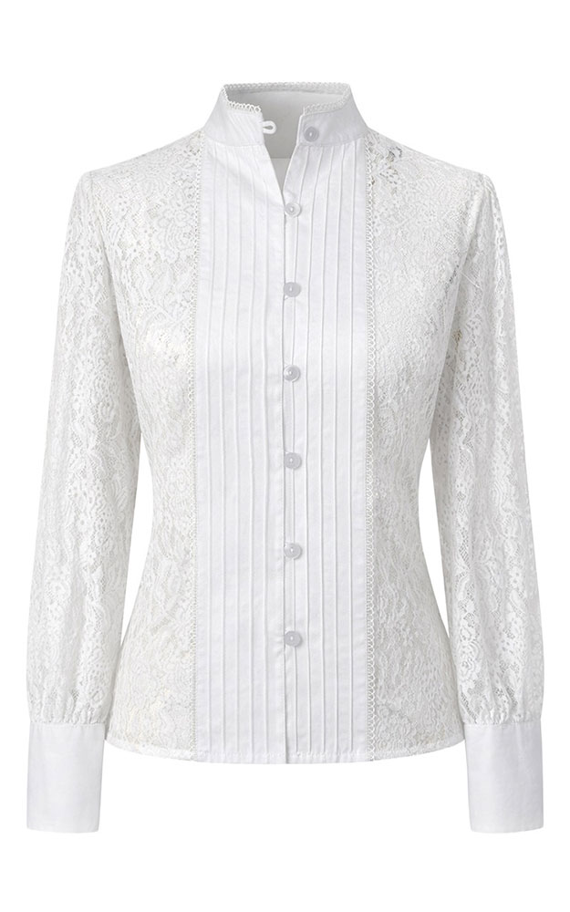 Trachtenbluse Mayra, weiß