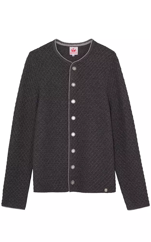 Strickjacke Greifenberg, anthrazit