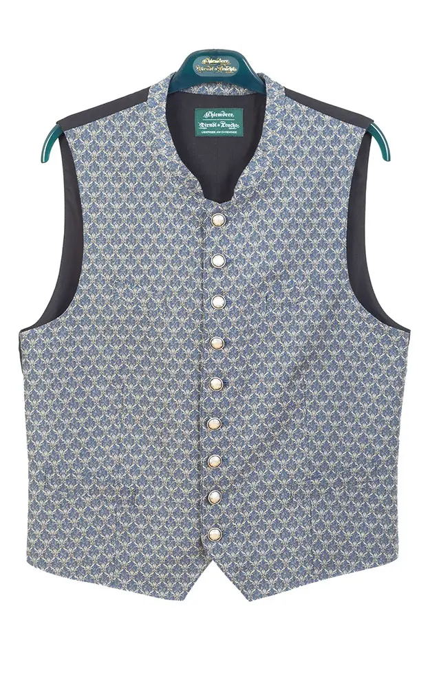 Weste Xeno, blau Stretchrücken