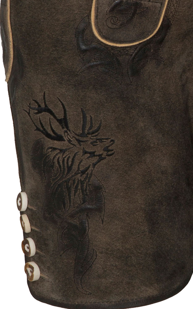 Lederhose Wayen mit Gürtel, vulkan