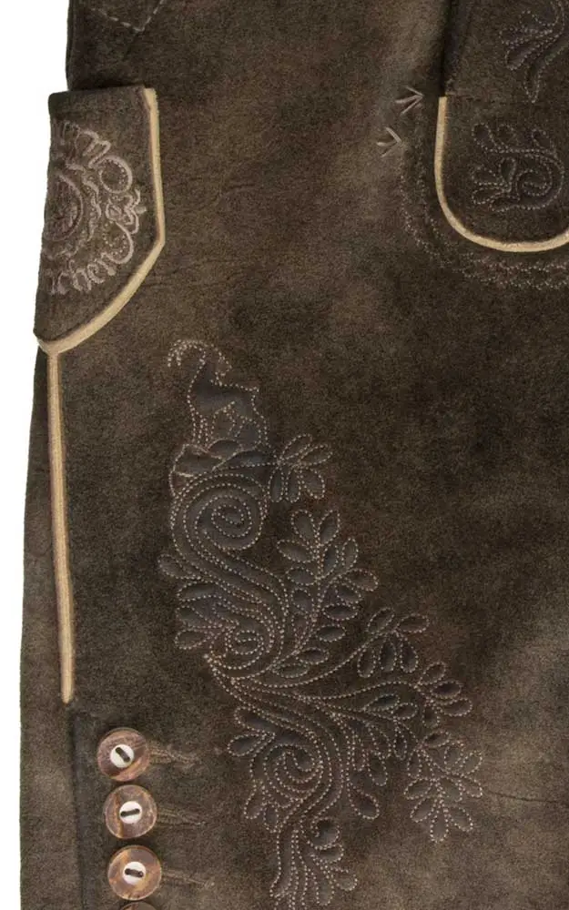 Lederhose Elzach mit Gürtel, vulkan - FC Bayern