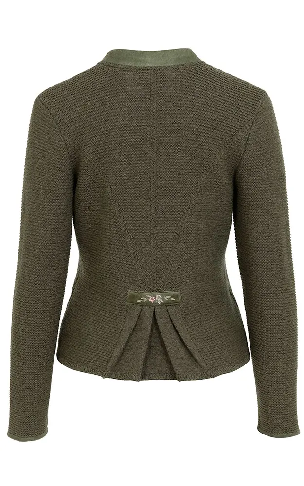 Strickjacke Malta, moos