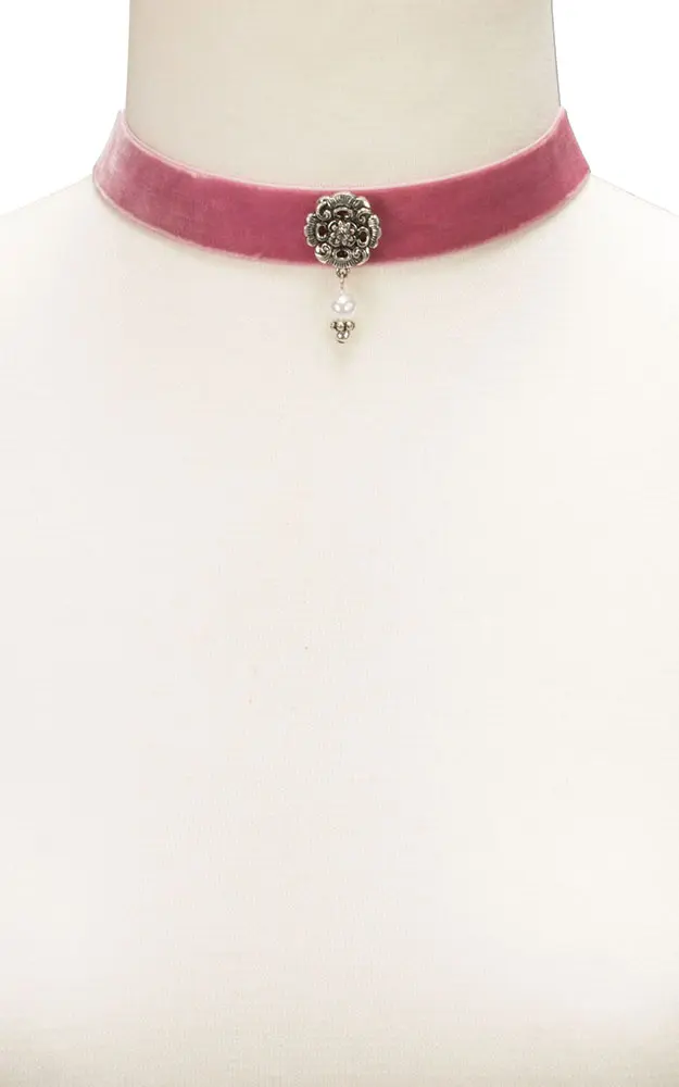 Kette Choker Elfrida, rosa