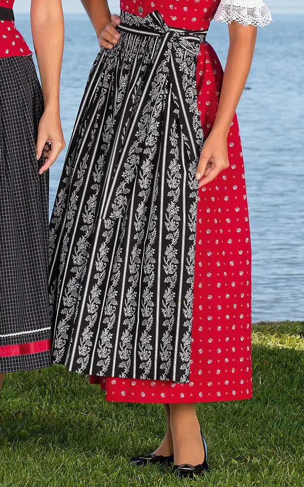 Schürze Kochelsee, schwarz