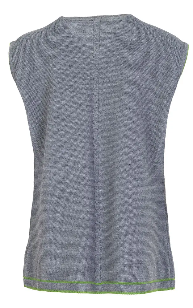 Strickweste Pana, mittelgrau