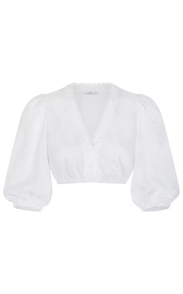Dirndlbluse Fiolla, weiß