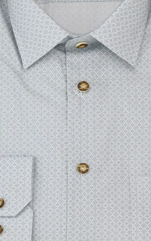 Hemd 2444 3185 32, grau - Slim fit