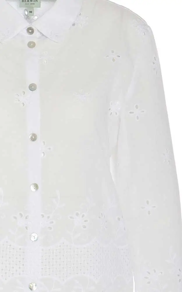 Trachtenbluse 35133 51460, weiß