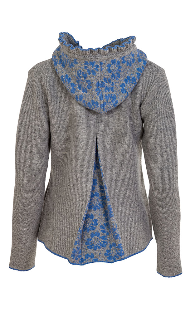 Strickjacke Ora, silber/hellblau